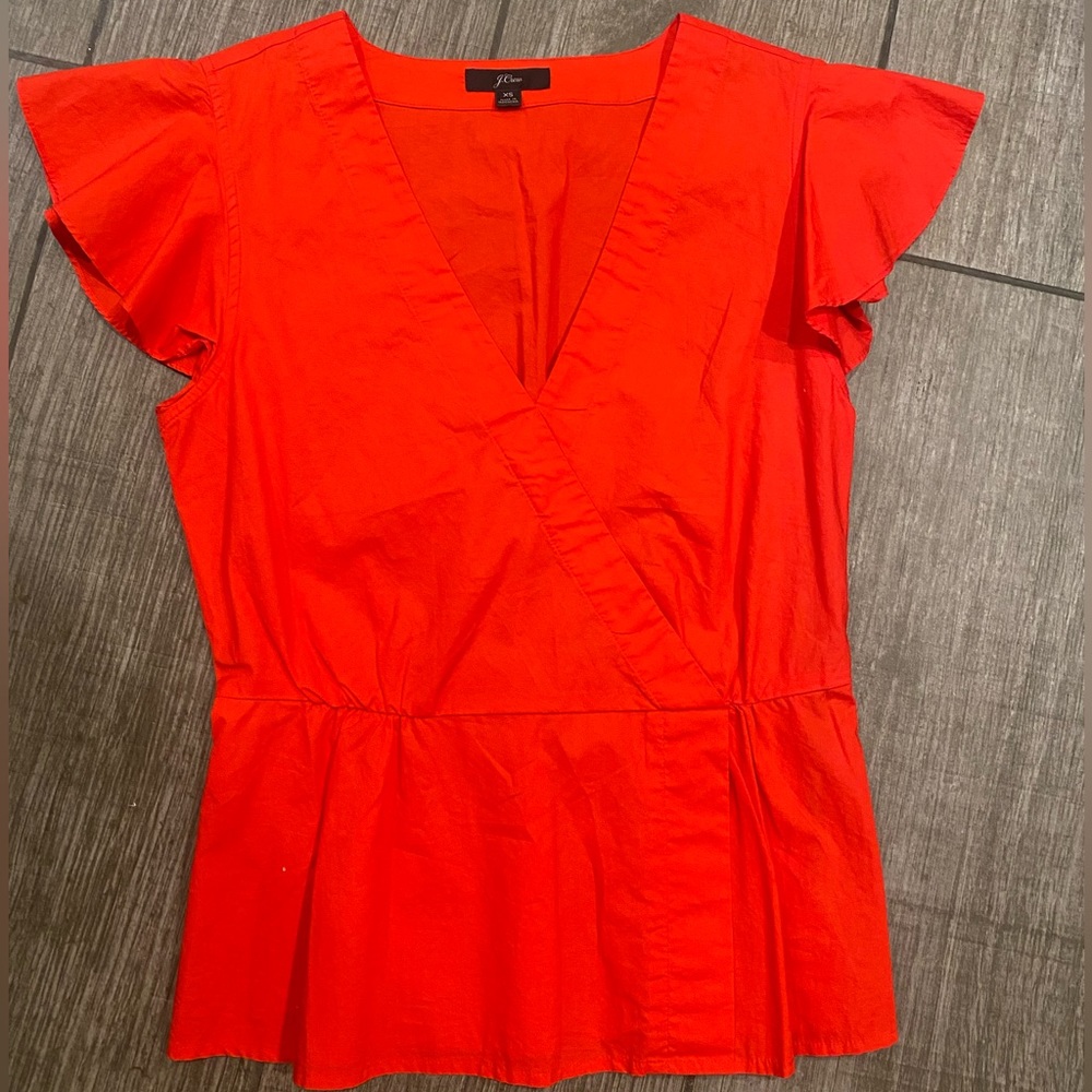J Crew Peplum Top